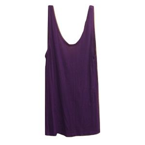 New Emma Sam Linen Look Scoop Back Tunic Tank Top